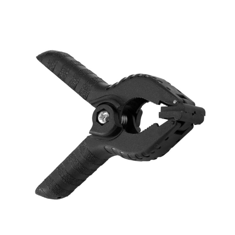 Heavy Duty Spring Clamps Clip 4.5inch for Muslin/Paper Photo Studio Backdrops Background-6 Pack(Black)