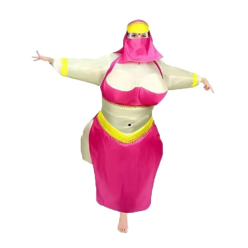 Halloween Inflatable Fat Doll Cartoon Ballet Costume - Funny Party Suit