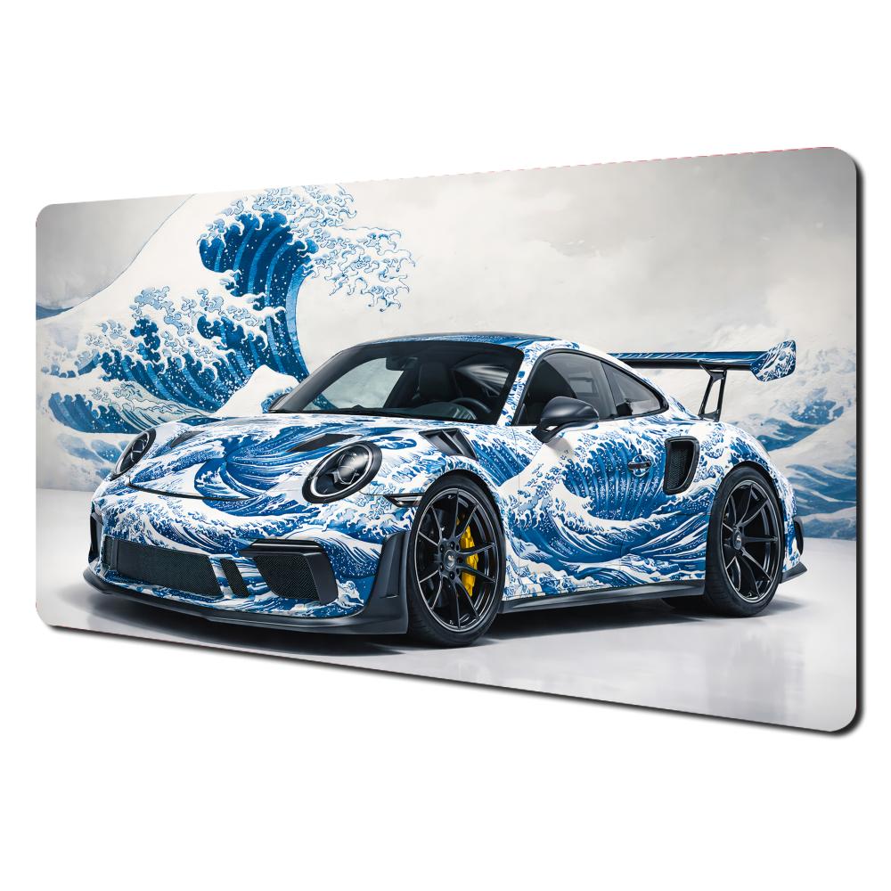 Ukiyoe Cool Sports Car Design large Mouse Pad Desk Mat NonSlip Stitched Edge office carpet Gaming mats Computer mouse pads