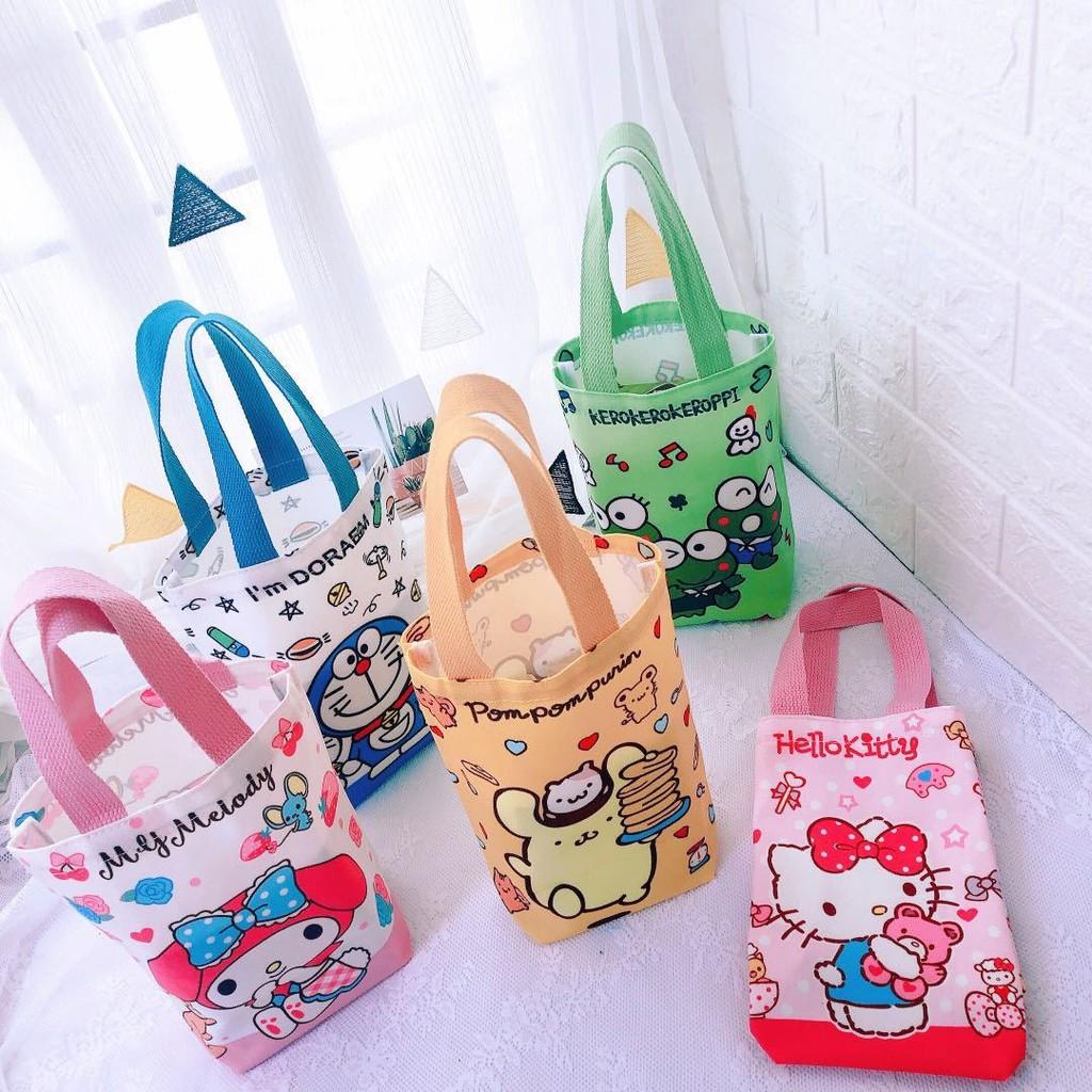 Snoopy Cartoon Canvas Bag Insulated Bottle Holder For Travel And Daily Use