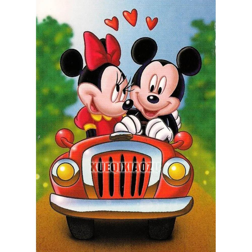 Disney Schloss Mickey Minnie 5D Diamantmalerei Voller Diamanten DIY Handgemachte Diamantmalerei Cartoon Animation Dekoratives Malerei-Set