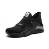 Lightweight Fly-Knit Safety Shoes: Steel Toe, Anti-Smash, Anti-Puncture—Perfect for Standing Comfortably All Day.