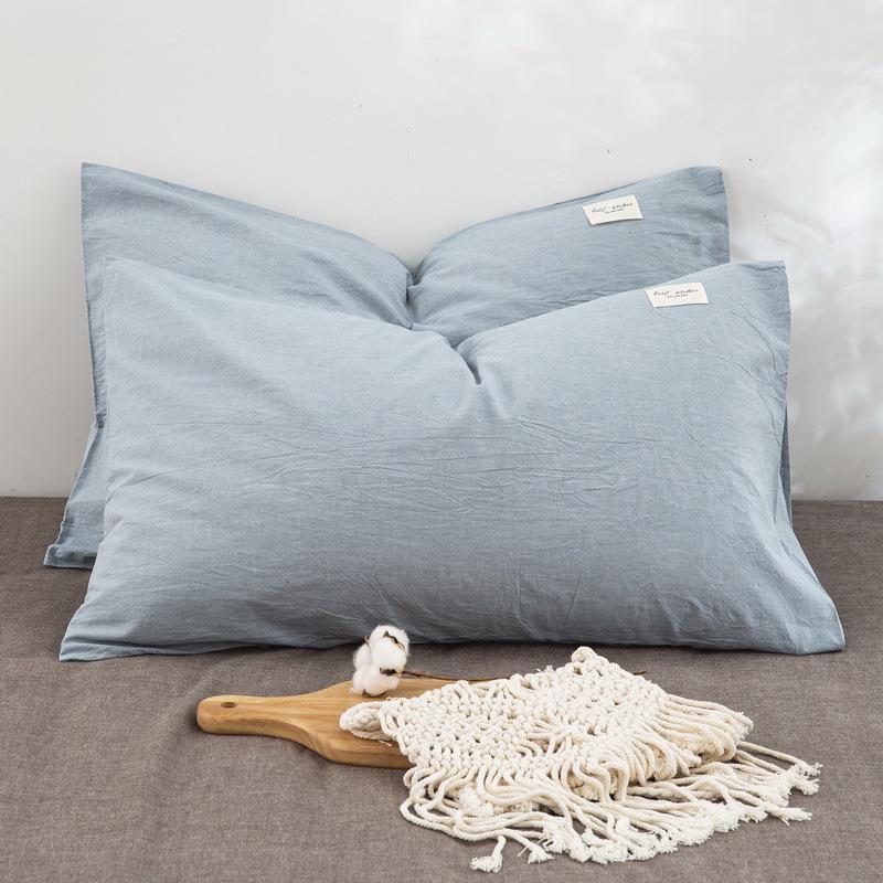 

Наволочка из стиранного хлопка (Одинарный 48x74см) - Японское экспортное качество, 100% хлопок, Класс А 30x50cm Pillowcase/Single