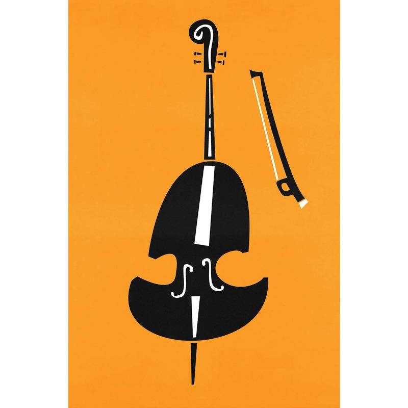 

Джазовая музыка Ретро постер с инструментом Середина века Минималистичное настенное искусство Гитара Пианино Барабаны Холст Картина Домашний декор для любителя музыки 21cm×30cm NoFrame