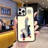 Creative Tilted Head Good Luck Duck Mirror Mobile Phone Case iPhone17 with Mirror Anti-drop Protective Case Apple 13 Anti-drop Case