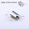 1Pc Glass Clamp 6-12mm Thicken Glass Plated Brackets Zinc Alloy Chrome Finish Shelf Holder Support Panel Brackets Shelves Clips