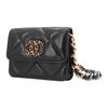 Chanel 19Bag Sheepskin Coin Purse Fanny Pack Women's Black AP2522-B04852-94305