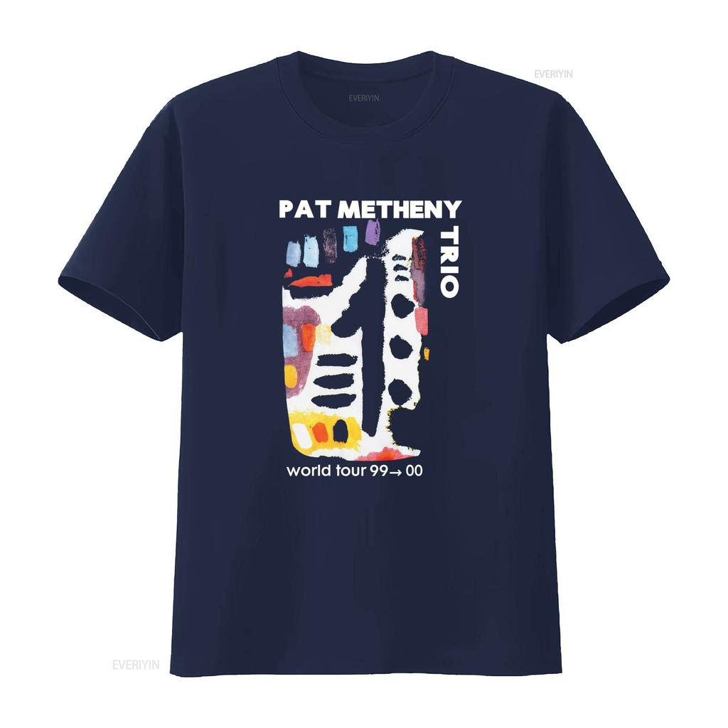 Vintage tričko Pat Metheny Trio World Tour 99 00 z roku 1999 vintage Vyprané Prodyšné Měkké Stylové pro muže Univerzální grafické
