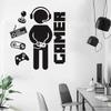 Wall decals game controller theme for kids room creative decorations