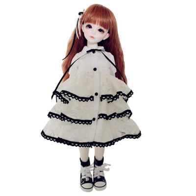 Rakulifey 13 Doll Outfit Dress, Ball-Jointed Doll Clothing, 2-Piece Costume Set (13 Doll Clothes)