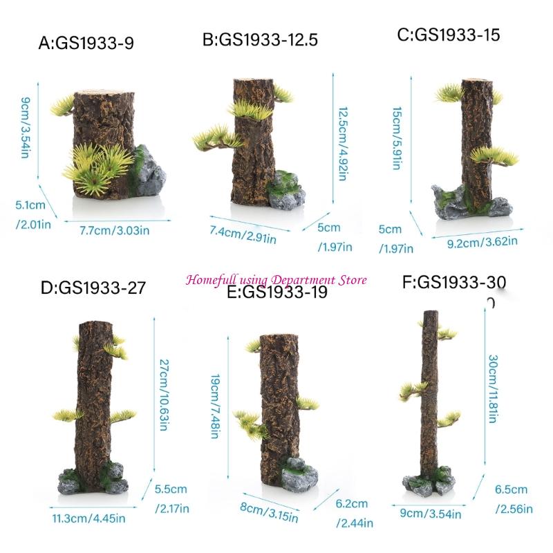 Fish Tanks Stump Plant Artificial Trunk Crafts Simulation Landscape Trunk Plant Landscaping Decorative Plant