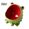 Artistic Animal Sculpture Cute Big Mouth Frog Ceramic Candy Dish & Key Bowl for Entryway Table, Frogs Decorative Resin Statue Bowl, Figurine