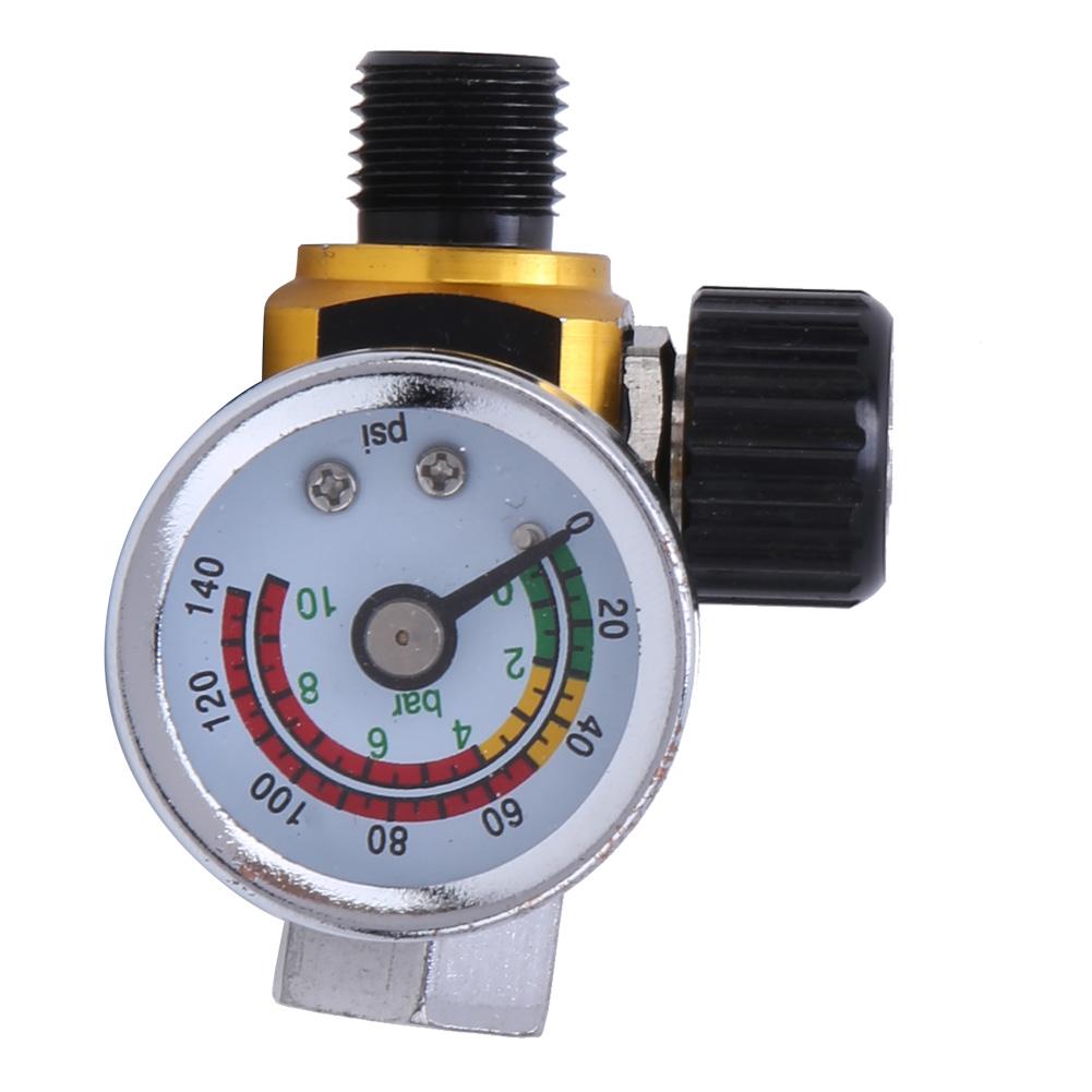 Pressure Regulator 0-10barCelsius0-140psi Aluminum Alloy Valve 1Celsius4inBSPP Inlet Outlet Connector