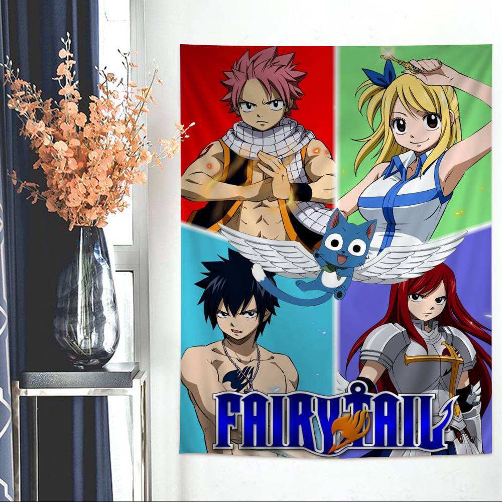 Fantasy Anime FFairy TTail DIY Wall Tapestry For Living Room Home Dorm Decor Wall Art Decor