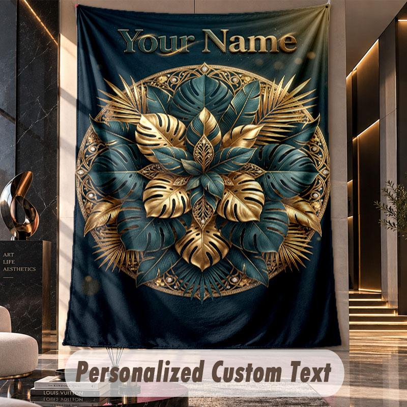 Mandala (19) Theme Custom Tapestry Personalized Custom Name Text Wall Hanging Tapestry Home Decor Background Cloth
