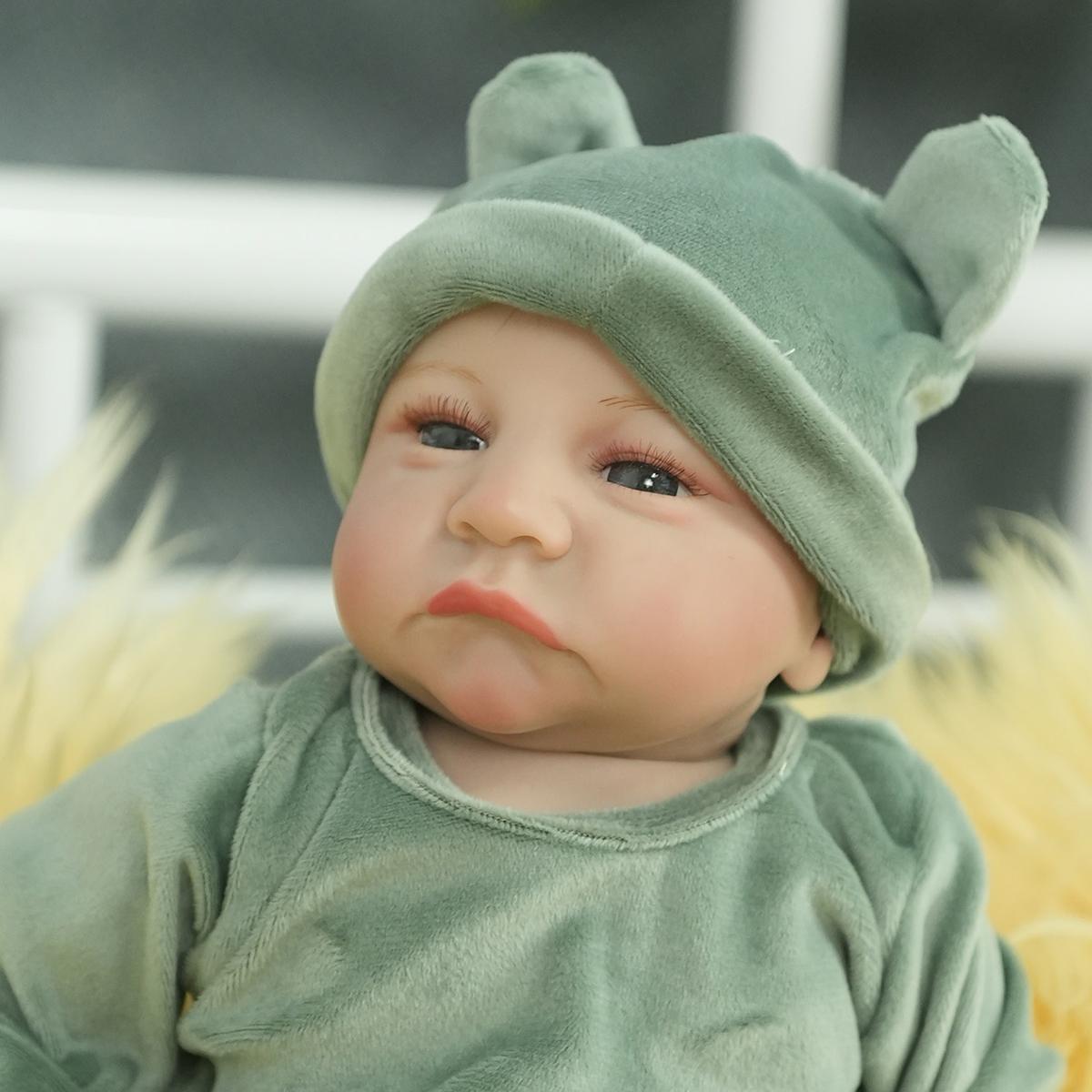 

Реалистичная кукла-новорожденный, 3D-расписанная, тело из легкой мягкой ткани, на ощупь как настоящая, видны кровеносные сосуды, подарок на день рождения/Рождество, коллекция, 48 см