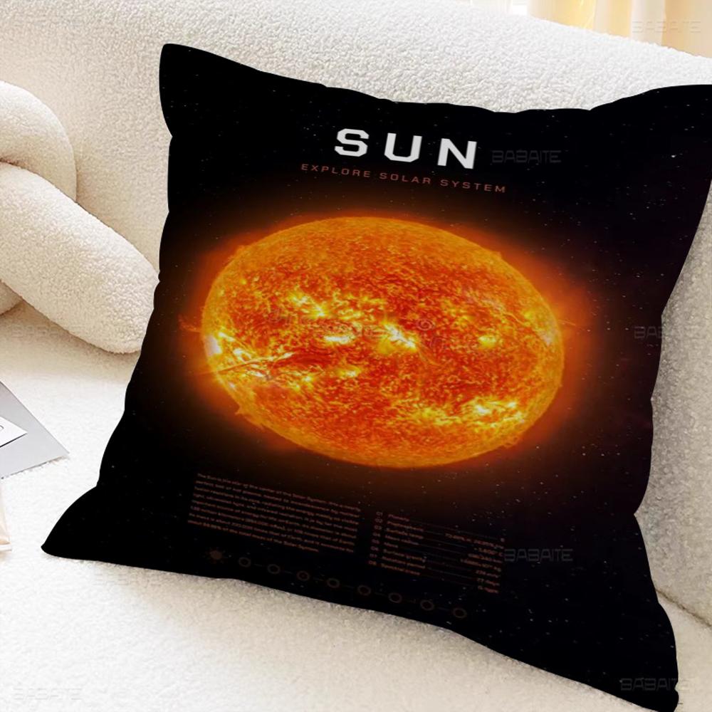 Space Planets Decorative Room Aesthetics Pillow Case Home Decor Bedroom Sofa Bed Couch Pillow Cover 45x45
