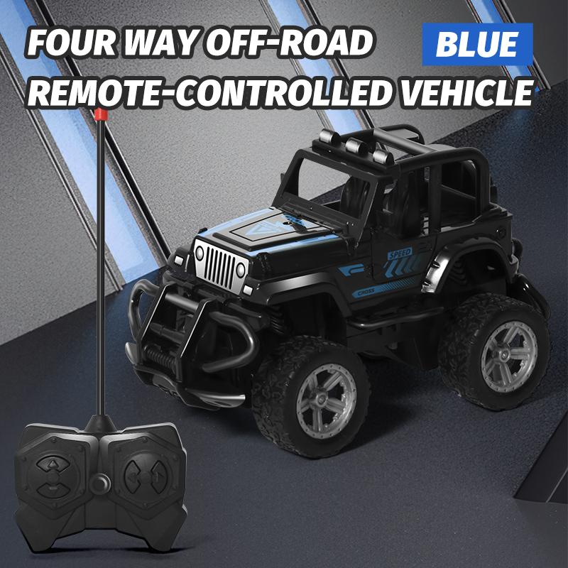 Children's remote-controlled toy car model four-wheel drive inertia off-road vehicle anti fall rebound cool drift