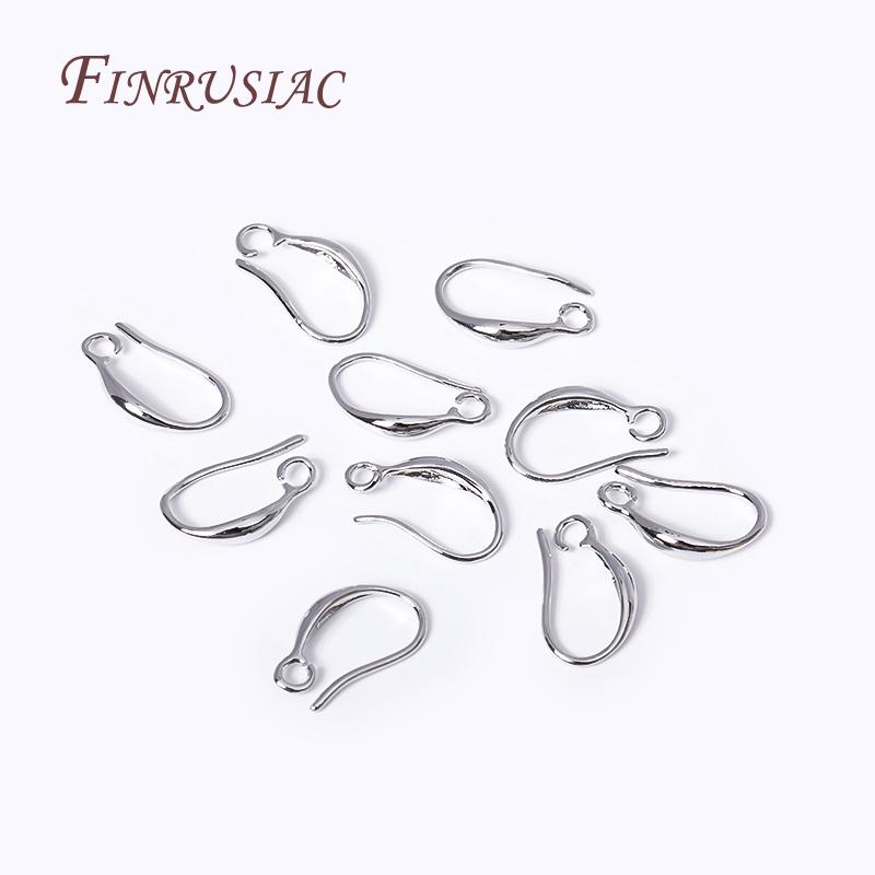 18K Gold Plated Earwire Earring Hooks with Open Loop, Ear Wire For Earrings Making Supplies DIY Accessories