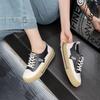 The first layer of cowhide little white shoes women's spring new genuine leather cowhide soft sole one pedal sports and leisure board shoes