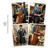 Waterproof PU Leather Apron - Oil-proof Workwear for Coffee Shops, Baking, Catering, BBQ - Unisex Customizable Apron