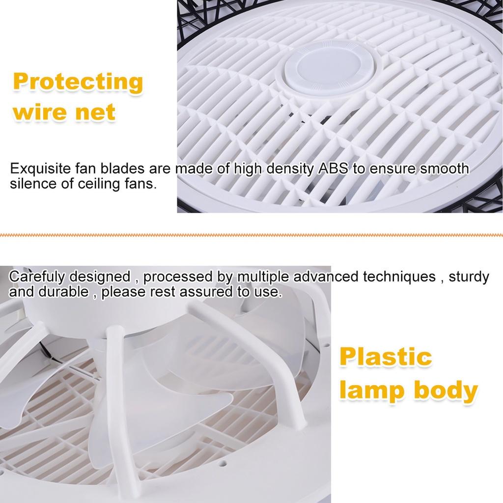 50CM Smart LED Ceiling Fan Fans with Lights Remote Control Bedroom Decor Ventilator Lamp Air Invisible Silent