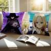 The Eminence In Shadow Anime Pillow Case Anti-dustmite Pillowcase Invisible Zipper Silky Short Plush Sofa Cushion Cover