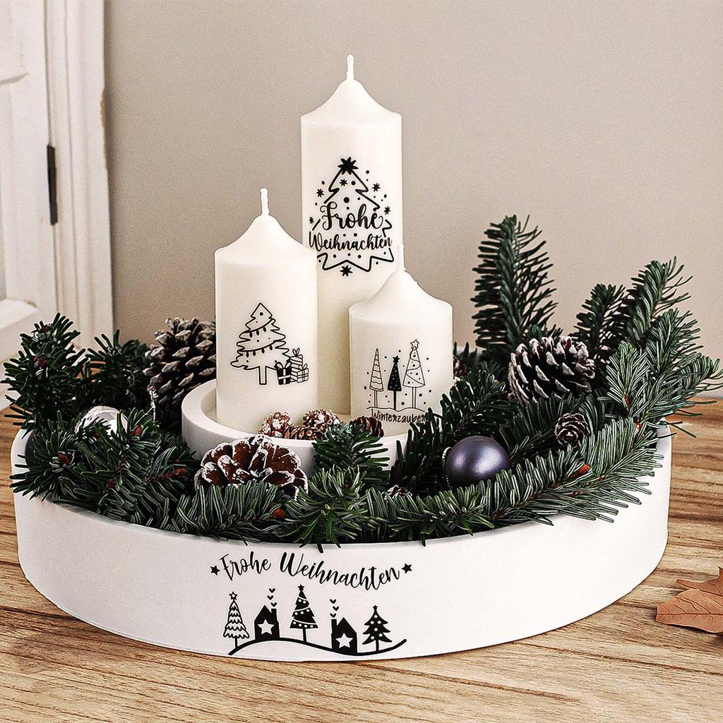 Large Storage Tray Mold DIY Round Garden Planters Candle Vessel Silicone Molds Plaster Concrete Resin Crafts Making Home Decor