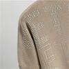 Autumn And Winter Women's Hot Diamond Letter Casual Top Loose and Comfortable Design Pants Set