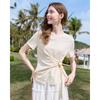 Betu Women's Waist-Tie Short Sleeve T-Shirt