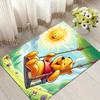 1pc Winnie The Pooh Pattern Area Rug Soft Flannel Floor Mat for Living Room,Office,Bedroom and Carpet