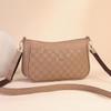 2026 Women's Versatile Plaid Crossbody Moon Bag - Large Capacity, Stylish for Middle-aged