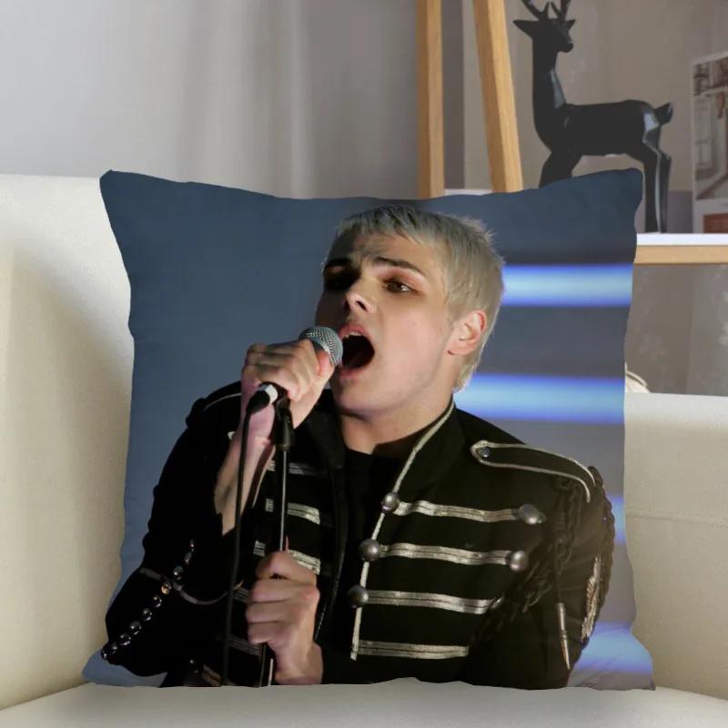 Musife New Custom Gerard Way Pillowcase Sofa Decorative Cushion Cover Pillowcase Home Decor Drop Shipping Wholesale