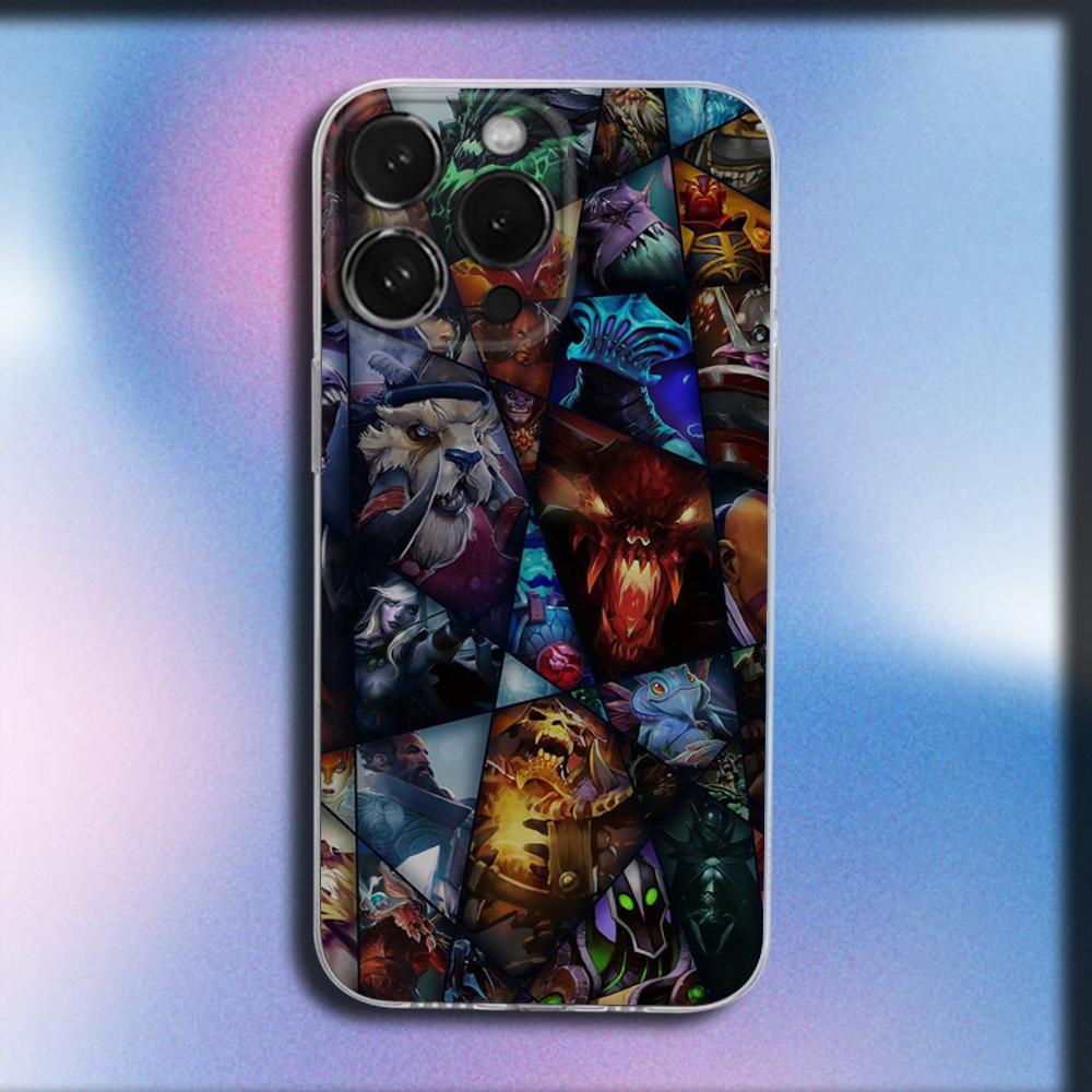 D-Dota 2 Cool Game Phone Case For iPhone 16,15,14,13,12,11 Plus,Pro,Max,XR,XS,X,Plus,SE,Mini Transparent Soft Cover