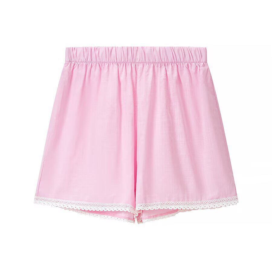 European and American style, wholesale women's clothing, fashionable and versatile temperament design, top + shorts two-piece set