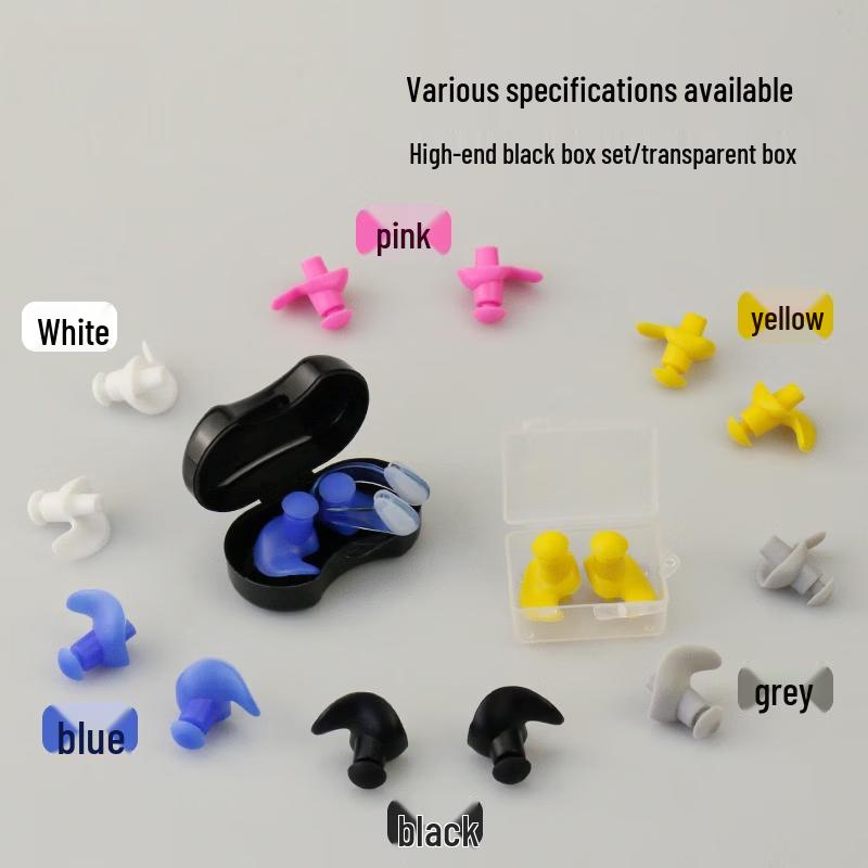 Kids Swimming & Bathing Earplugs with Nose Clip Set