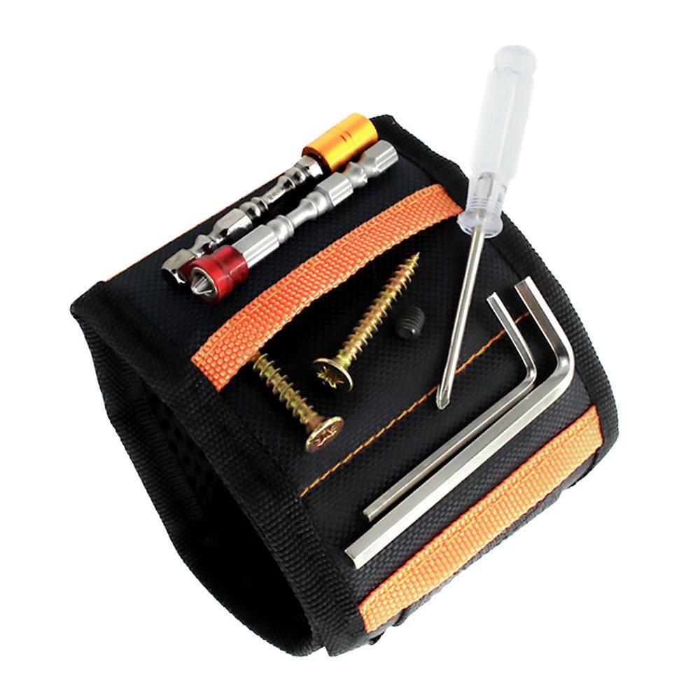 

Магнитный браслет на запястье карманного типа для винтов и инструментов 5 Sections 10 Magnets