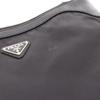 Used PRADA Shoulder Bag Nylon leather Black Used Women