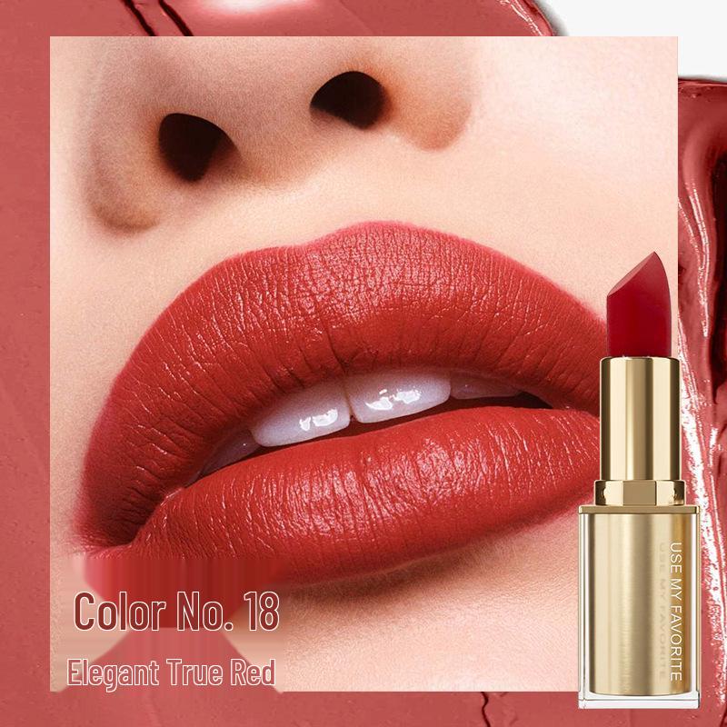 UMF Velvet Lipstick: Hydrating, Non-Stick, Long-Lasting, Waterproof, Easy to Apply, Fade-Resistant, European and American Style.