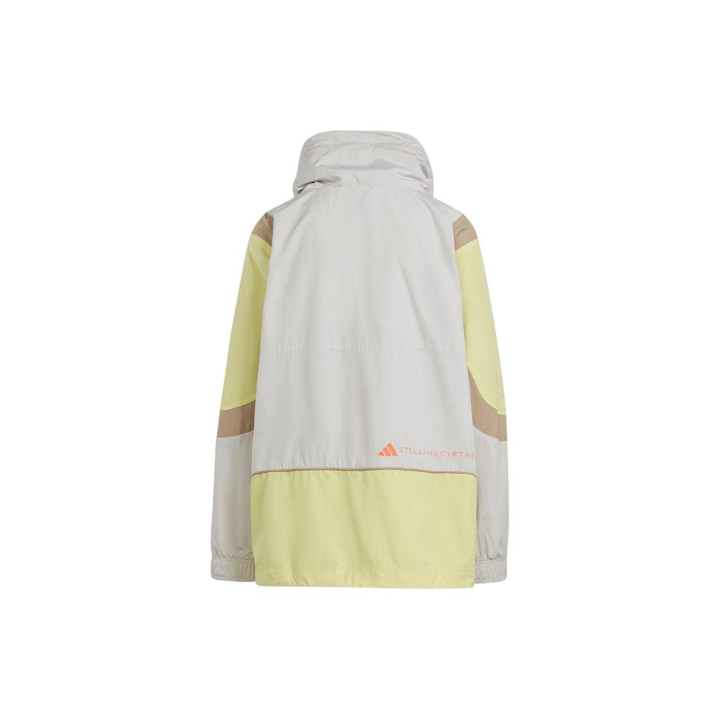 adidas by Stella McCartney Women's Color-Block Windbreaker Jacket Light Grey IT7528