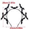 Essential Black Bat Hair Band Hairpieces for Halloween Costumes and Stage Performances Gothic Hair Accessories