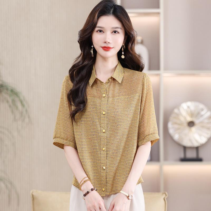Elegant Floral Print Top for Women - 2026 Style, Age-Reducing, Mother-Inspired Noble Shirt