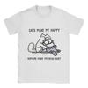 Novidade Camisetas Simons Cat Masculinas Gola Redonda 100% Algodão Camisetas Manga Curta Estampa Roupas - Verão Masculino Algodão...