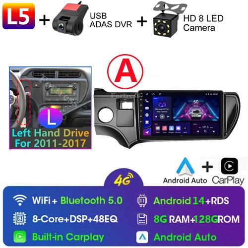 Car Radio For Toyota Aqua Prius C 2011-2017 Multimedia Automotive Autoradio Carplay Android Auto Wireless Video Car GPS WIFI