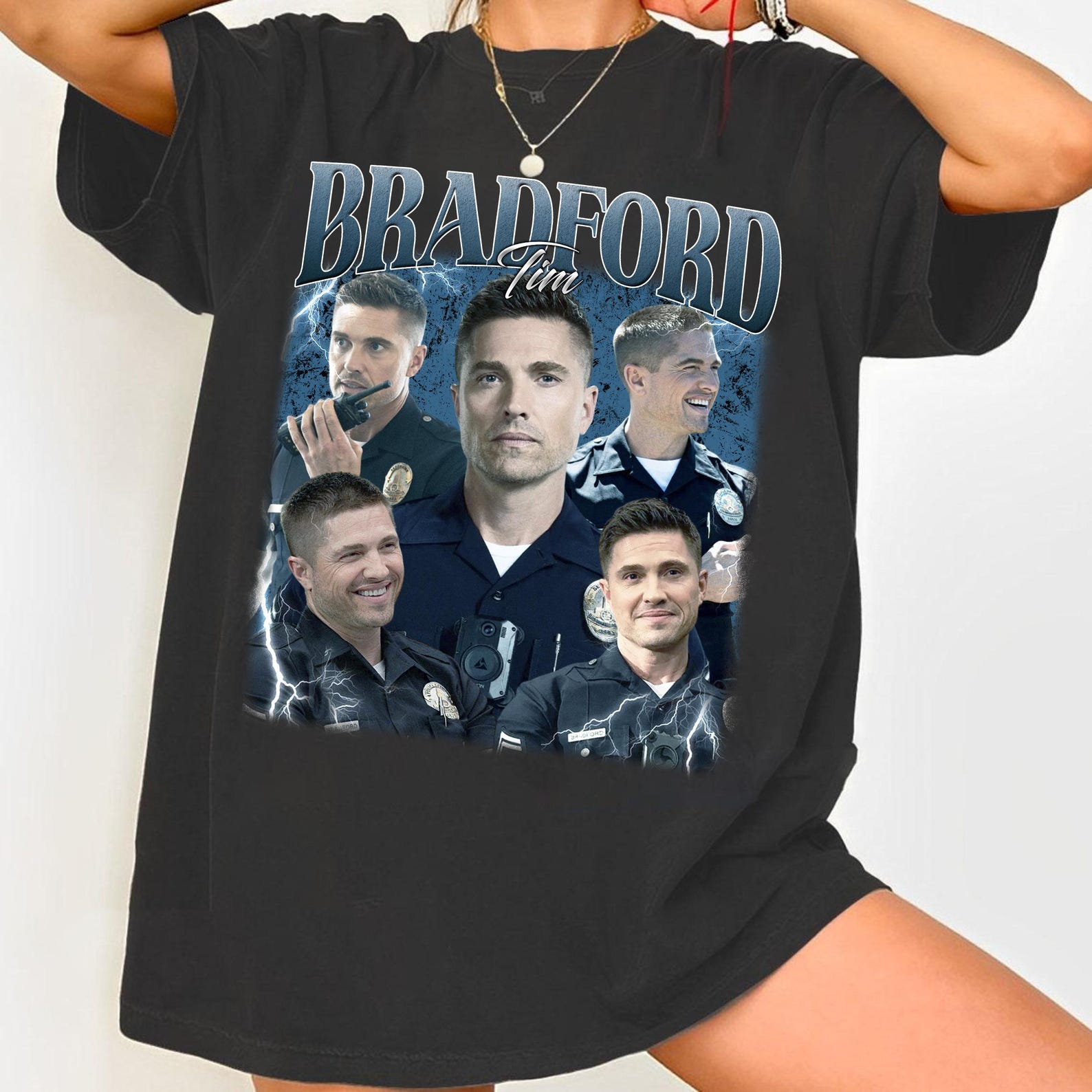 Tim Bradford 90s Vintage Style T-Shirt, Tv Show Fan Tee 4XL