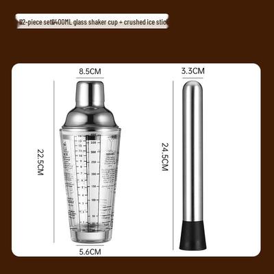 ZISIZ 304 Edelstahl Cocktail Shaker Set