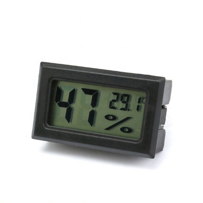 Built-in Probe Temperature Sensor Humidity Black Square Electronic Thermo-Hygrometer Mini LCD Digital Thermometer Hygrometer