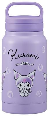 Skater Isoliert Edelstahlbecher mit Schraubverschluss Sanrio Kuromi Aquarell STSC4 Flasche, 350ml, Griff, Kosmetika,
