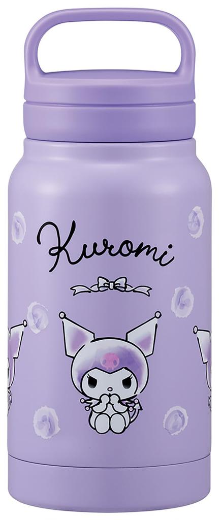 Skater Insulated Stainless Steel Mug with Screw Sanrio Kuromi Watercolor STSC4 Bottle, 350ml, Handle, Cosmetics,