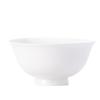 Haoya Minimalist Pure White Underglaze Ceramic Rice & Soup Bowl Set